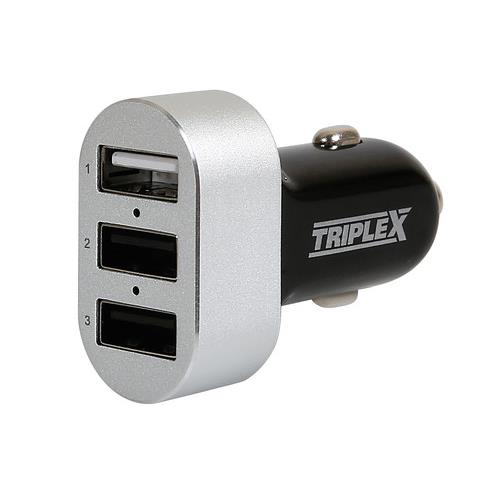 3-Port USB Lader Triplex 4,5 A  12/24V