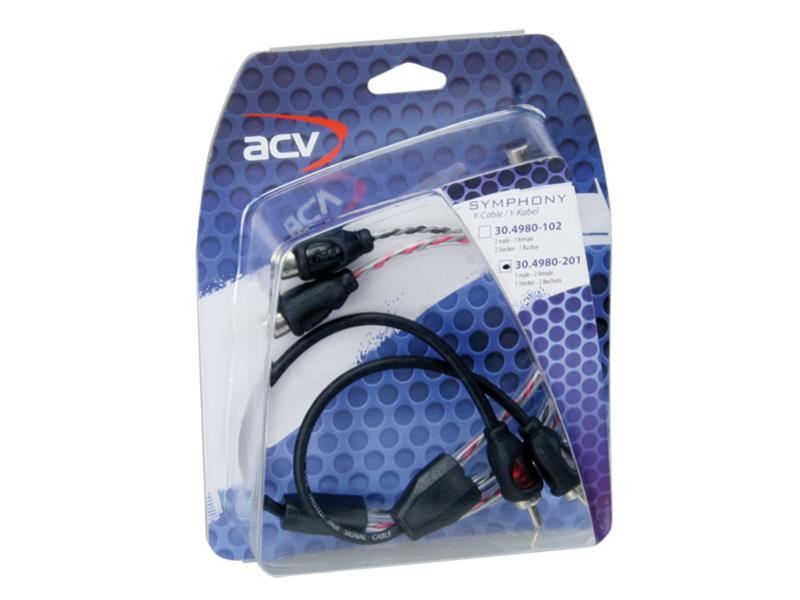 ACV Symphony RCA Y Adapter 2 x Stecker 1 x Buchse